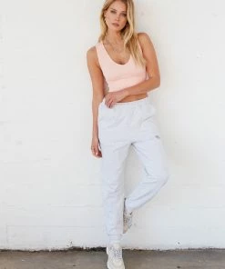 Sunday Skin Malibu Lightweight Sweatpants In Cloud Grey