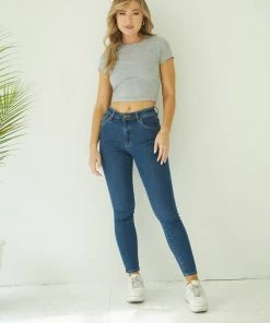 Rollas Rolla's Westcoast Skinny Jeans In Bayside Blue Sale