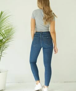 Rollas Rolla's Westcoast Skinny Jeans In Bayside Blue Sale
