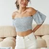 AT New Threads Skylar Off Shoulder Crop Top