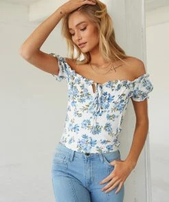 AT Barcelona Floral Bustier Top