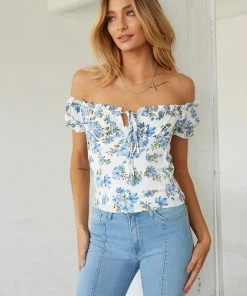AT Barcelona Floral Bustier Top