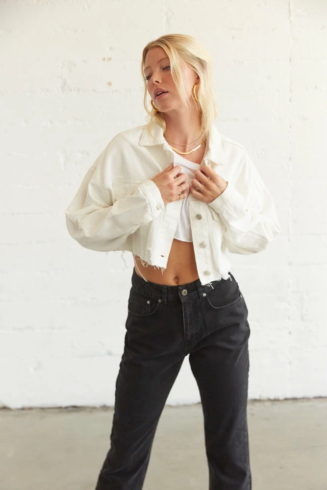 AT In The Clouds Distressed Denim Jacket