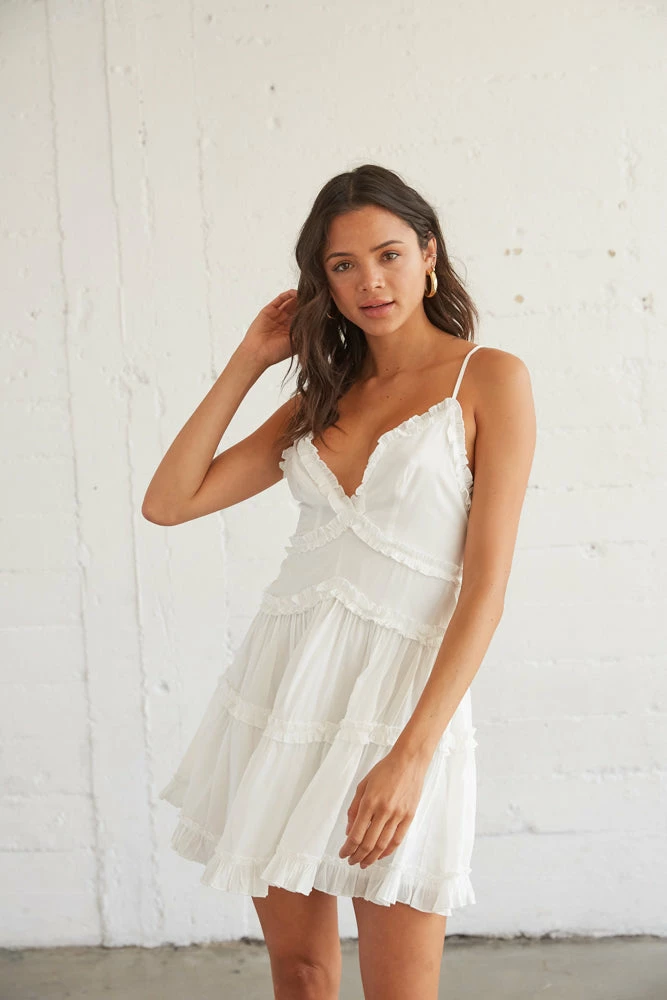 Come What May Ruffle Dress Sale