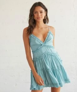 Come What May Ruffle Dress Sale