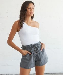 AT Sale Bittersweet Belted Paperbag Shorts