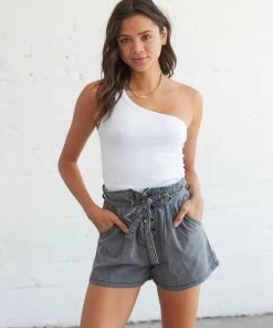 AT Sale Bittersweet Belted Paperbag Shorts