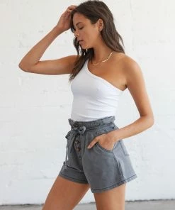AT Sale Bittersweet Belted Paperbag Shorts