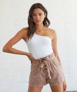 AT Sale Bittersweet Belted Paperbag Shorts