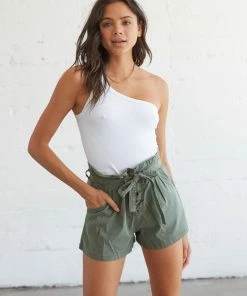 AT Sale Bittersweet Belted Paperbag Shorts