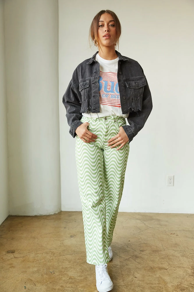 Ragged Priest Zane Wavy Straight Leg Jeans