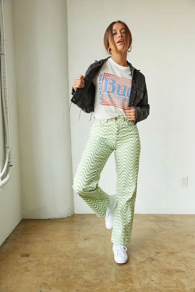 Ragged Priest Zane Wavy Straight Leg Jeans