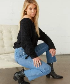 Sale Paige Crop Popcorn Sweater