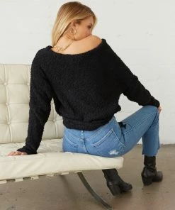 Sale Paige Crop Popcorn Sweater