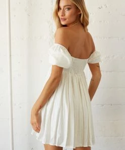 AT New Threads Jasmine Linen Babydoll Dress