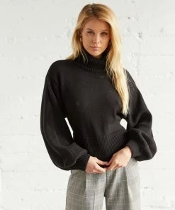 Merrill Open Back Turtleneck Sweater Sale