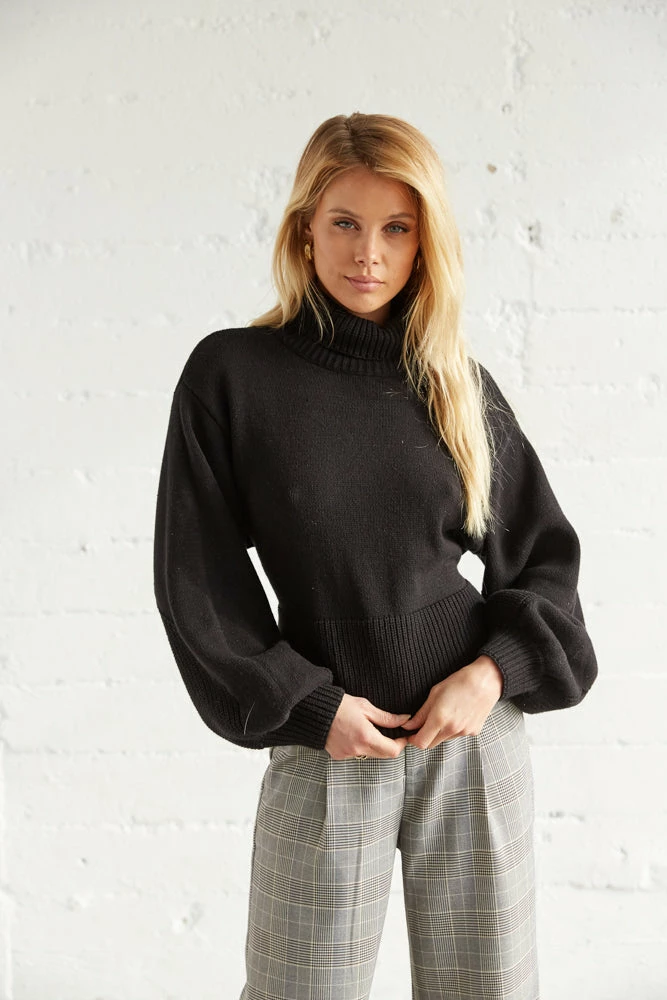 Merrill Open Back Turtleneck Sweater Sale