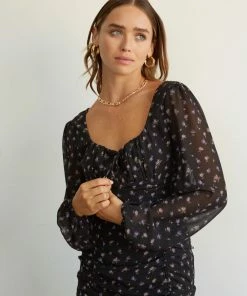 AT Sale Lotta Love Floral Cinch Mini Dress