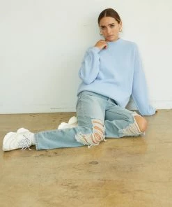 Sale Early Morning Fuzzy Sweater