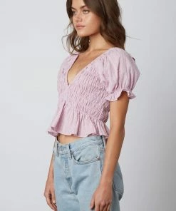 AT Tuesday Swiss Dot Crop Top Sale