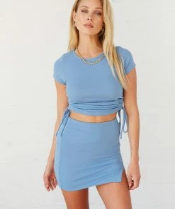 AT Ashley Ribbed Mini Skirt Sale