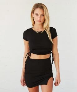 AT Ashley Ribbed Mini Skirt Sale