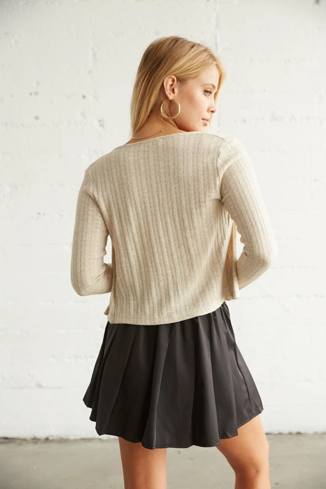 AT Sale Lauren Knit Crop Cardigan Set