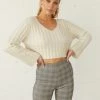 Georgia Fuzzy Crop Knit Sweater Sale