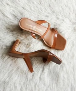 Chinese Laundry Yanti Double Strap Slide Sandals In Camel
