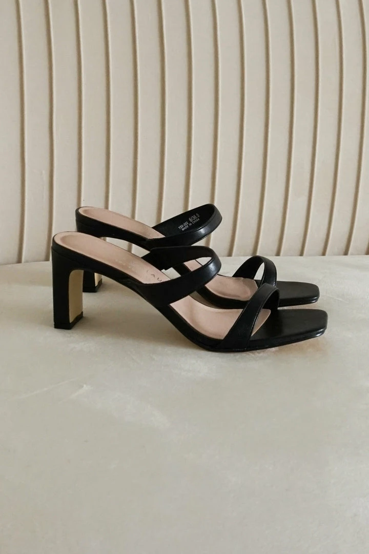 Chinese Laundry Yanti Double Strap Block Heel In Black New Threads