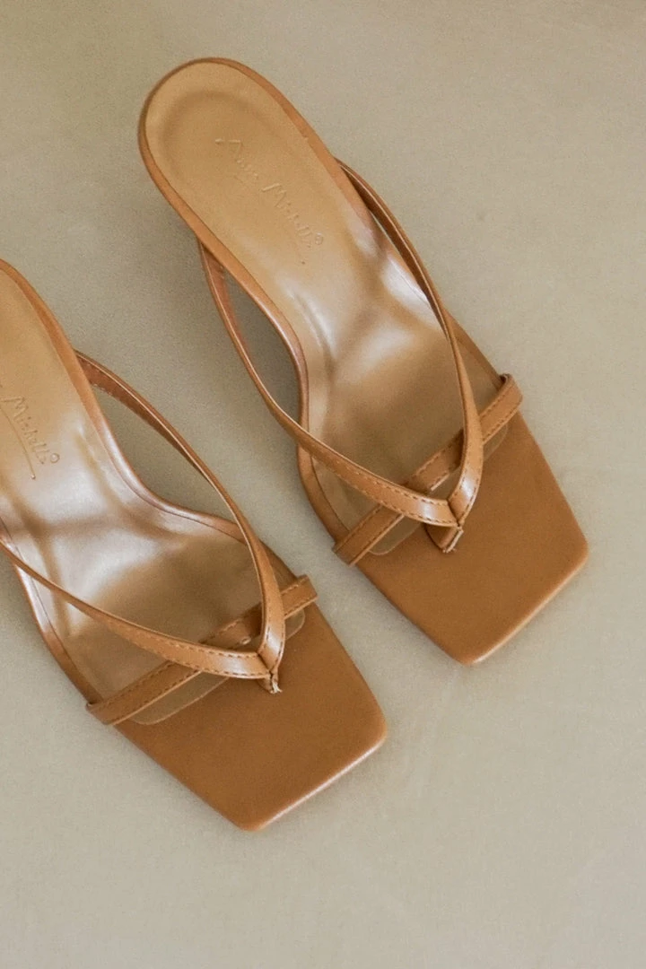 AT Leilani Slide Sandals In Tan Sale