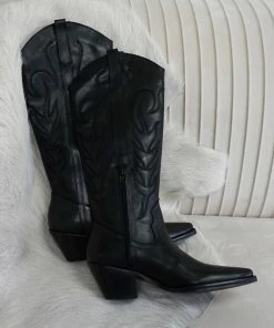 Matisse New Threads Agency Black Western Boots