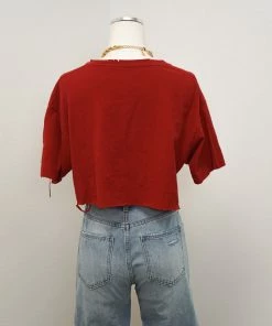 Vintage Code Red ACDC Crop Tee