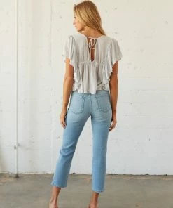 JBD New Threads Kennedy Destroyed Straight Leg Jeans