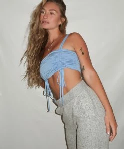 AT Waking Up Cinched Crop Tank