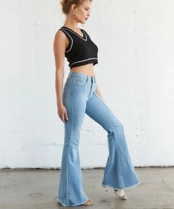JBD Davis High Rise Panel Flare Jeans