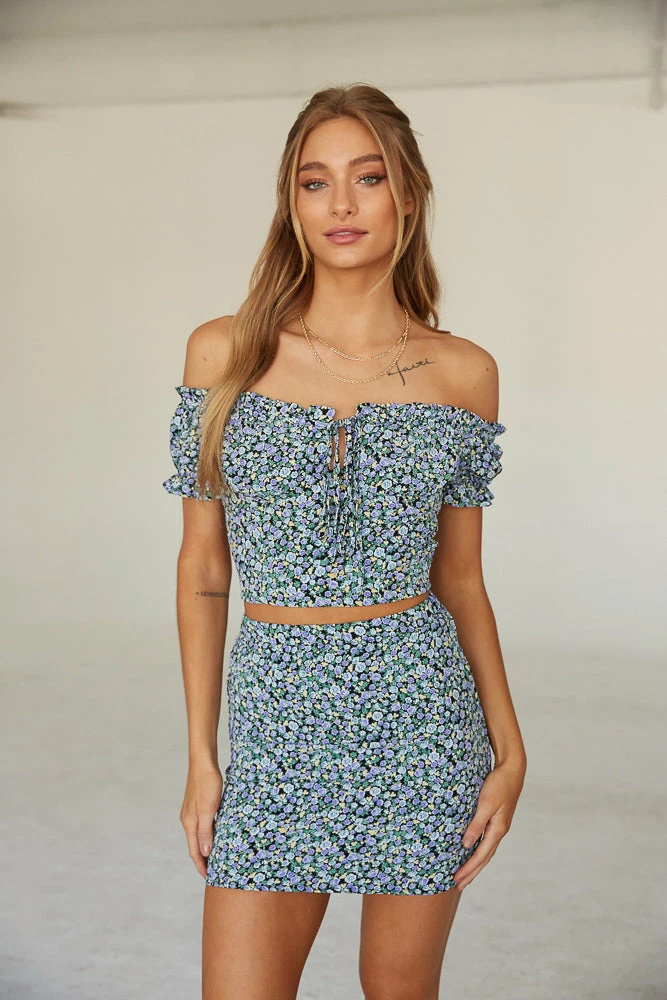 AT Sale London Floral Skirt Set