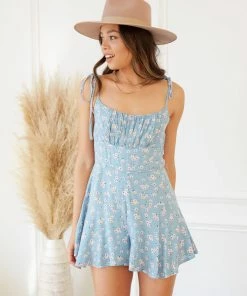 AT Harper Floral Tie Romper