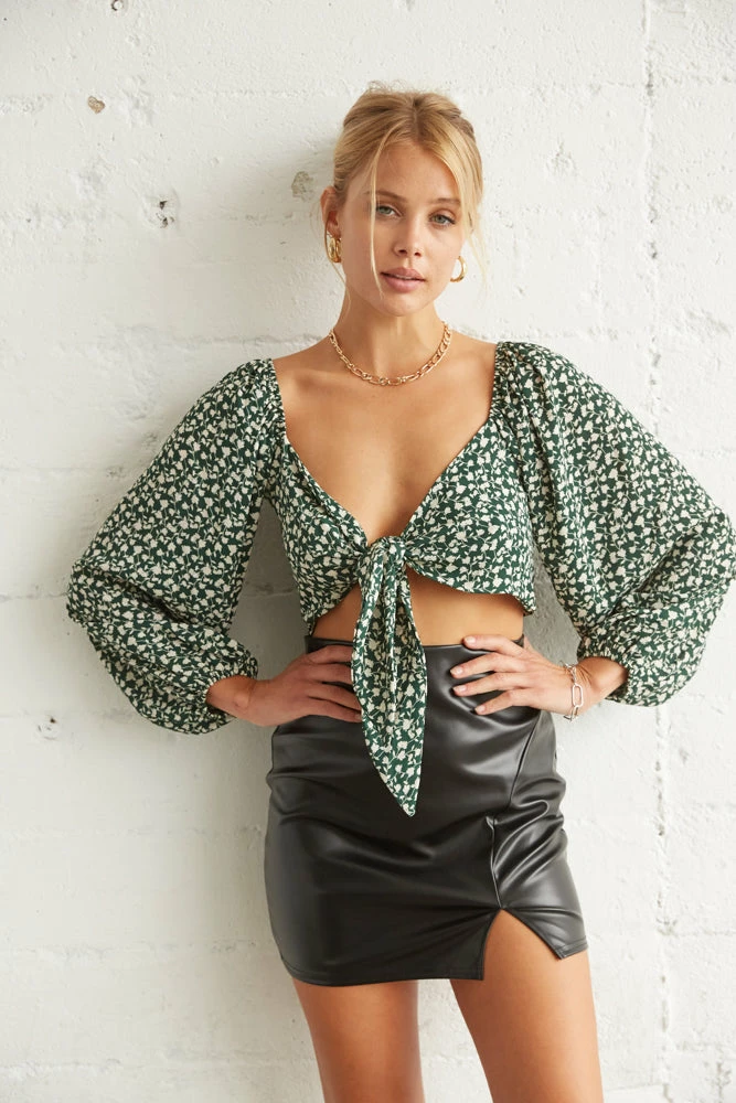 Jules Vegan Leather Mini Skirt Sale