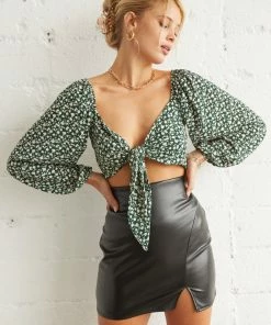 Jules Vegan Leather Mini Skirt Sale