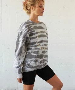 BDG Sale Sacred Tie Dye Crewneck Sweatshirt