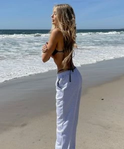 Sunday Skin Malibu Lightweight Sweatpants In Cloud Grey