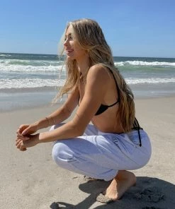 Sunday Skin Malibu Lightweight Sweatpants In Cloud Grey