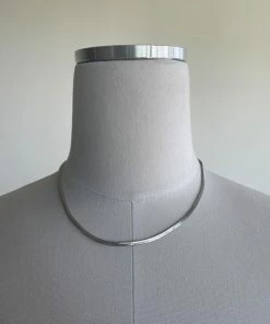 AT Harmonia Herringbone Chain Necklace In Silver Accessories