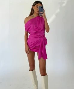 Runaway The Wedding Shop Charisma Satin Mini Dress