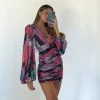 AT Meilani Metallic Mini Dress