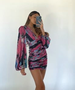 AT Meilani Metallic Mini Dress