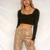 AT Lauren Ribbed Crop Top