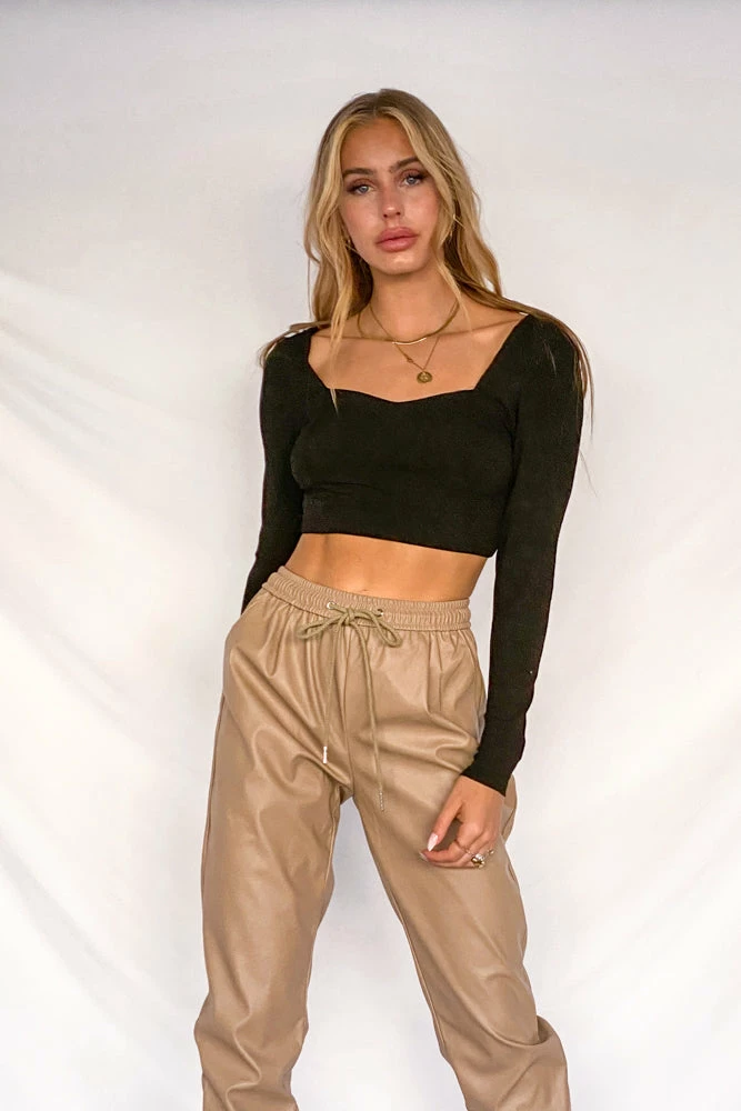AT Lauren Ribbed Crop Top