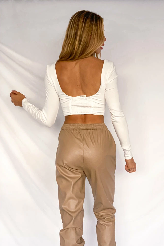 AT Lauren Ribbed Crop Top